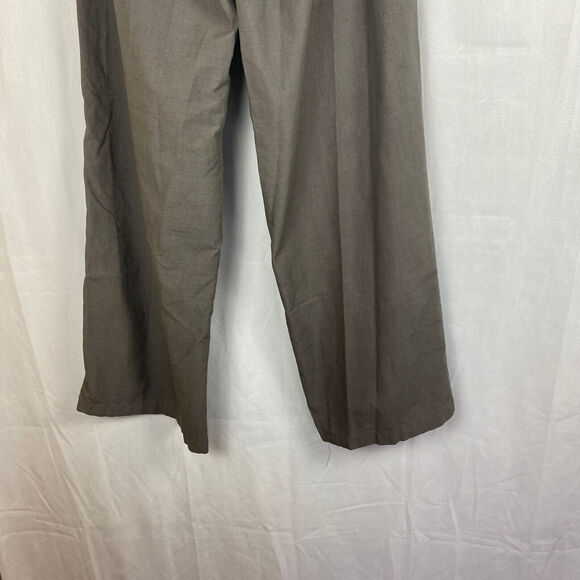 Princess Polly Gray Wide Leg High Waisted Dress Pants Size 2 Gray Cotton Pleated - Picture 4 of 9